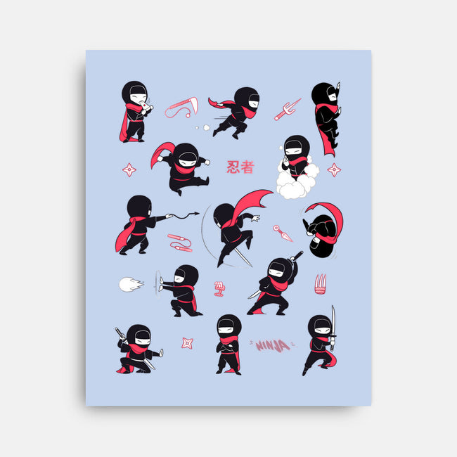 Little Ninjas-None-Stretched-Canvas-Bruno Mota