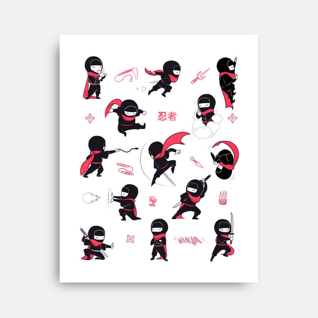 Little Ninjas-None-Stretched-Canvas-Bruno Mota