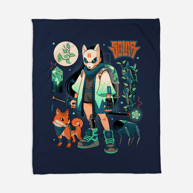 Dogs And Plants-None-Fleece-Blanket-Bruno Mota