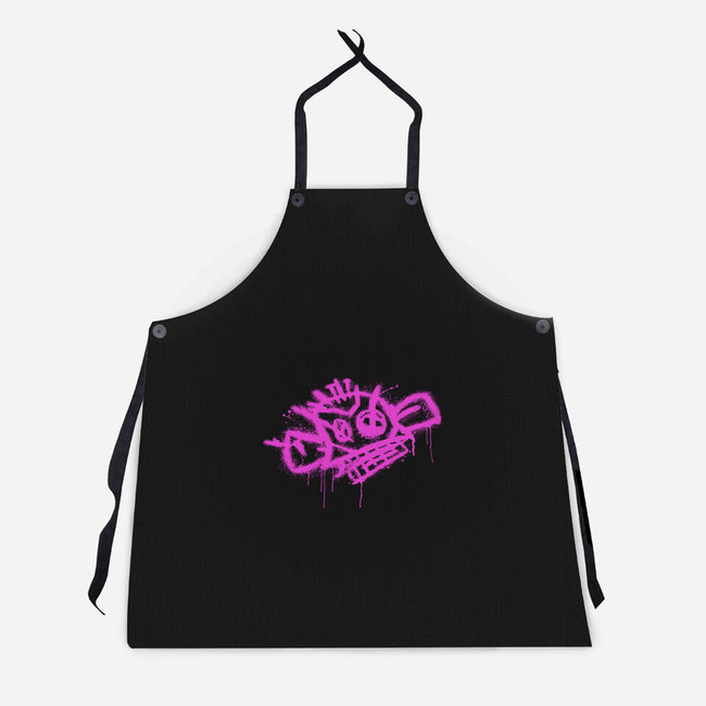 Jinx Monkey Pink-Unisex-Kitchen-Apron-rocketman_art