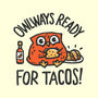 Owlways Ready For Tacos-None-Polyester-Shower Curtain-Wenceslao A Romero