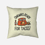 Owlways Ready For Tacos-None-Removable Cover w Insert-Throw Pillow-Wenceslao A Romero