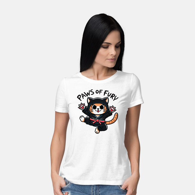 Paws Of Fury-Womens-Basic-Tee-fanfreak1