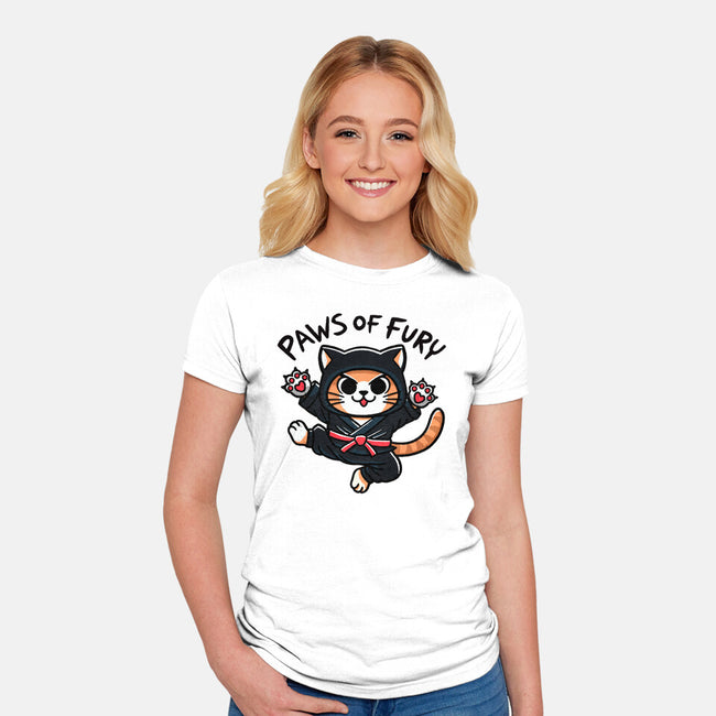 Paws Of Fury-Womens-Fitted-Tee-fanfreak1