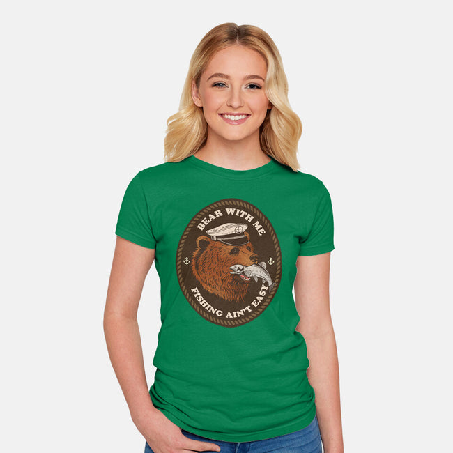 Bear With Me-Womens-Fitted-Tee-dandingeroz