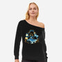 Wish Upon A Starry Night-Womens-Off Shoulder-Sweatshirt-glitchygorilla