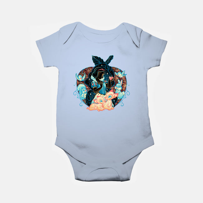 The Fairest In The Night Sky-Baby-Basic-Onesie-glitchygorilla