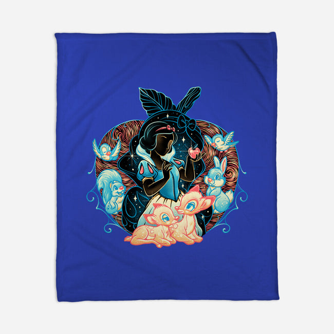 The Fairest In The Night Sky-None-Fleece-Blanket-glitchygorilla