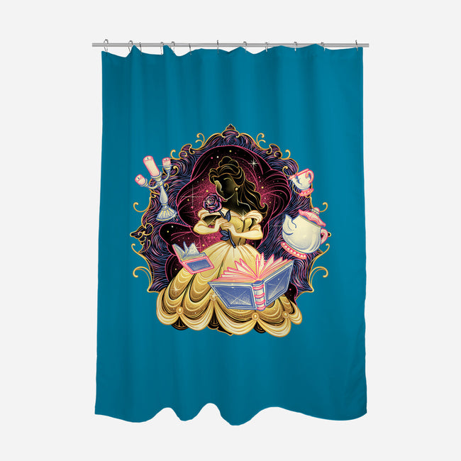 Shining Beauty-None-Polyester-Shower Curtain-glitchygorilla