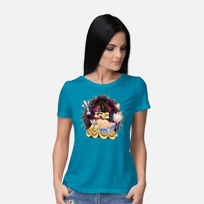 Shining Beauty-Womens-Basic-Tee-glitchygorilla