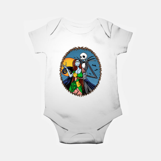 Jack And Sally Old Skool-Baby-Basic-Onesie-Superblitz