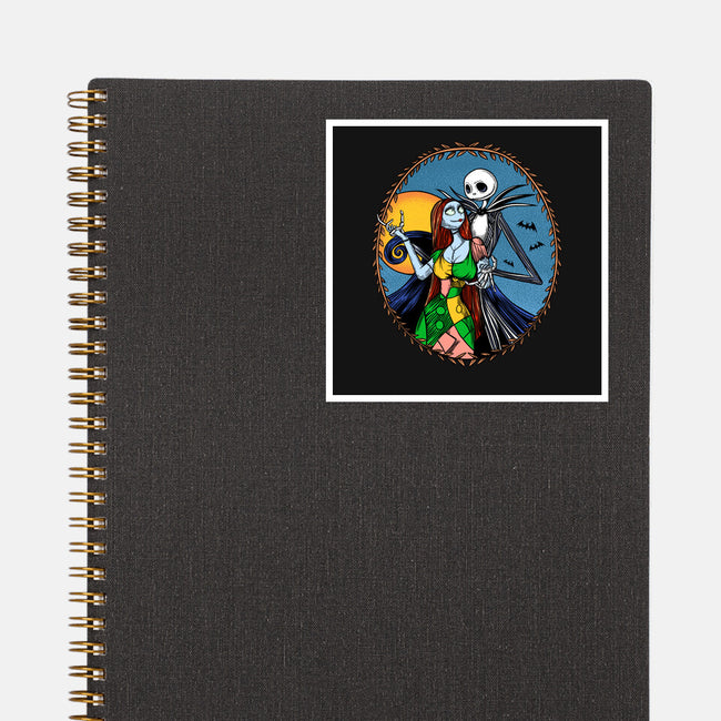 Jack And Sally Old Skool-None-Glossy-Sticker-Superblitz