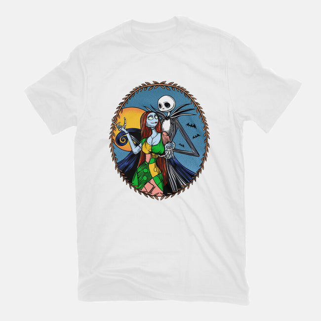 Jack And Sally Old Skool-Womens-Fitted-Tee-Superblitz