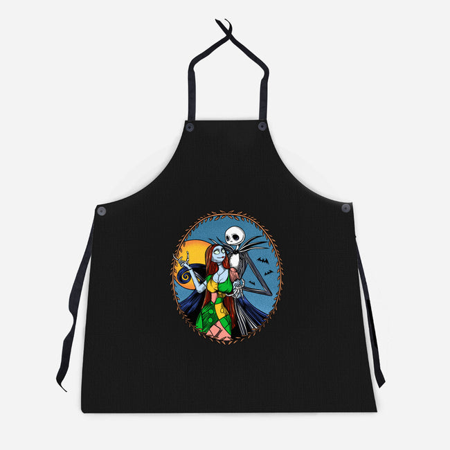 Jack And Sally Old Skool-Unisex-Kitchen-Apron-Superblitz