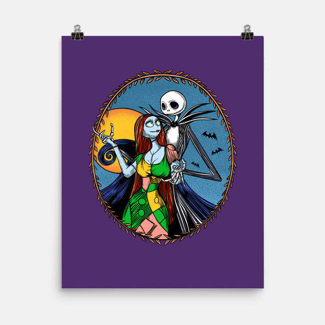 Jack And Sally Old Skool-None-Matte-Poster-Superblitz