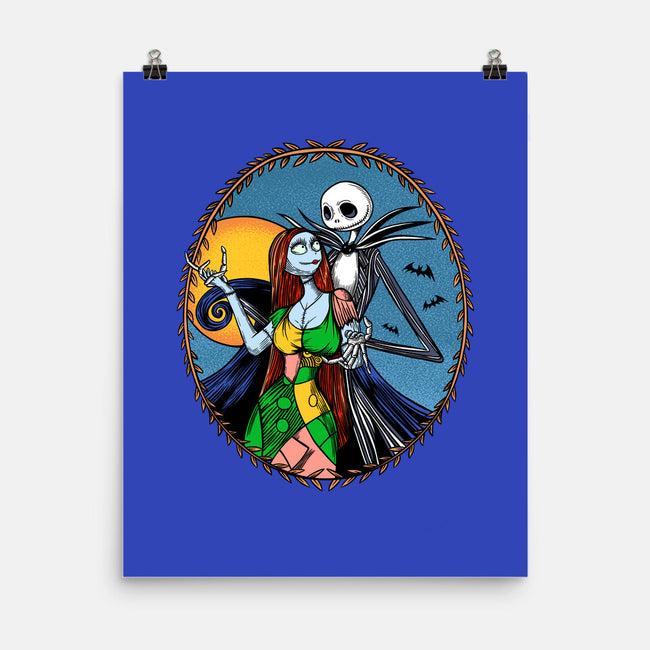 Jack And Sally Old Skool-None-Matte-Poster-Superblitz