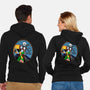 Jack And Sally Old Skool-Unisex-Zip-Up-Sweatshirt-Superblitz