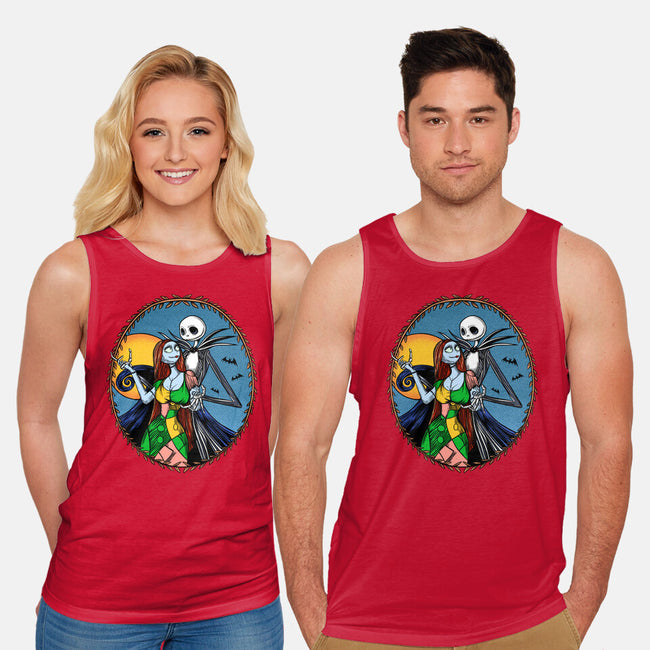 Jack And Sally Old Skool-Unisex-Basic-Tank-Superblitz