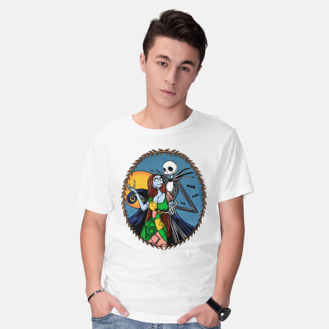 Jack And Sally Old Skool-Mens-Basic-Tee-Superblitz