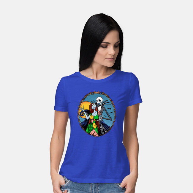 Jack And Sally Old Skool-Womens-Basic-Tee-Superblitz