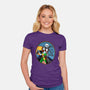 Jack And Sally Old Skool-Womens-Fitted-Tee-Superblitz