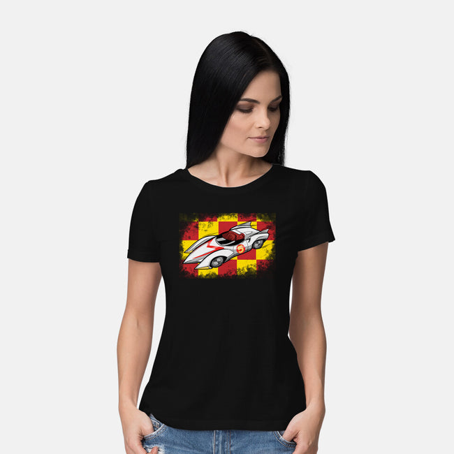 Speed Car-Womens-Basic-Tee-nickzzarto