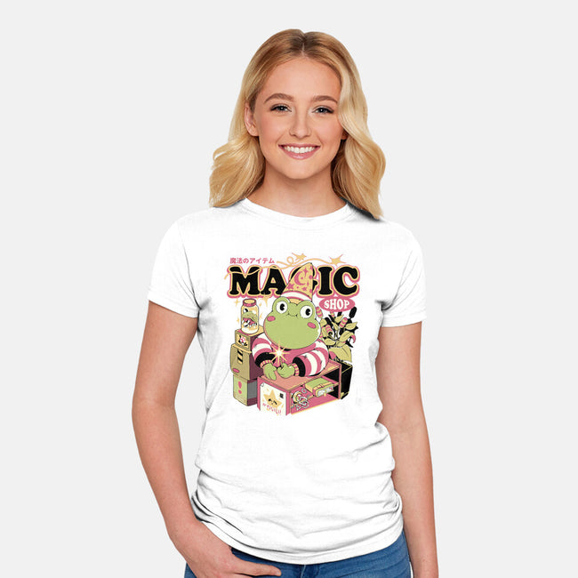 Magic Store-Womens-Fitted-Tee-ilustrata