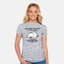 Lazyness Pays Off Now-Womens-Fitted-Tee-BridgeWalker