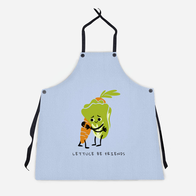 Lettuce Be Friends-Unisex-Kitchen-Apron-FunkVampire