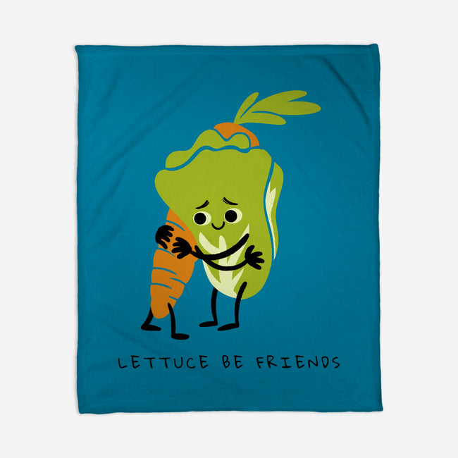 Lettuce Be Friends-None-Fleece-Blanket-FunkVampire