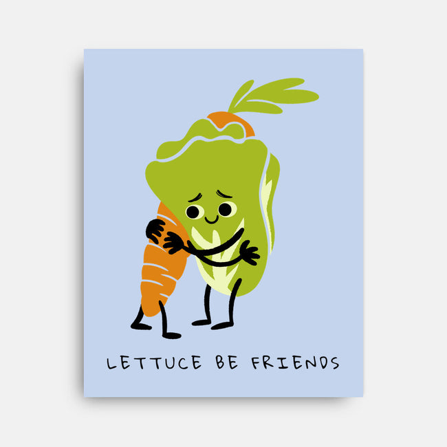 Lettuce Be Friends-None-Stretched-Canvas-FunkVampire