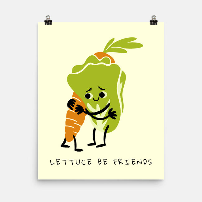 Lettuce Be Friends-None-Matte-Poster-FunkVampire