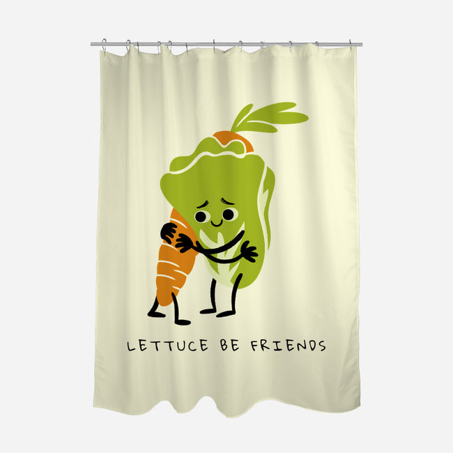 Lettuce Be Friends-None-Polyester-Shower Curtain-FunkVampire