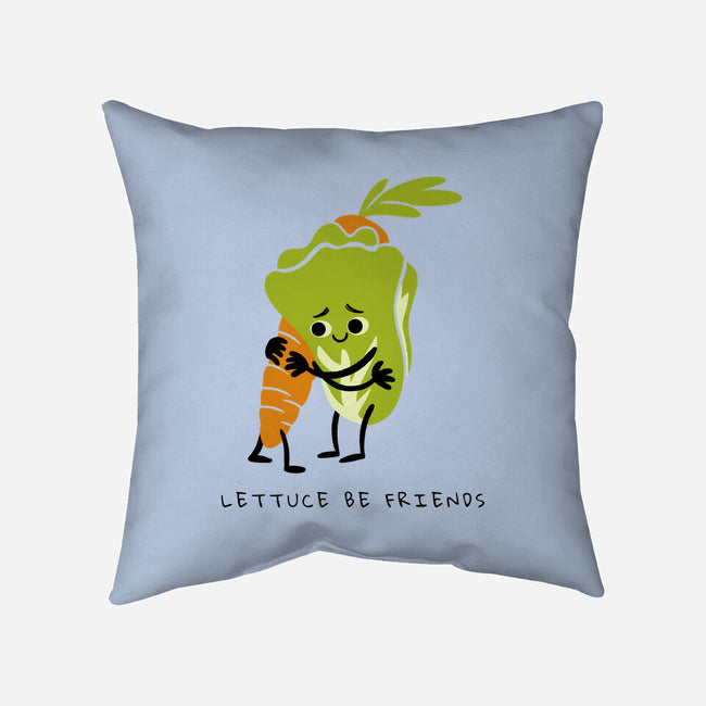 Lettuce Be Friends-None-Removable Cover w Insert-Throw Pillow-FunkVampire