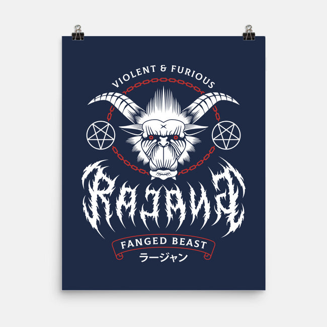 Rajang Black Metal-None-Matte-Poster-LAGELANTEE