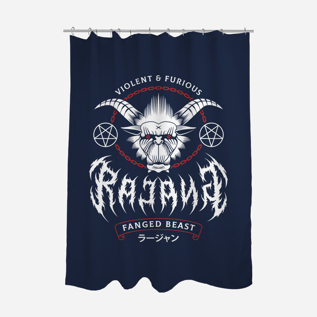 Rajang Black Metal-None-Polyester-Shower Curtain-LAGELANTEE