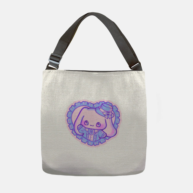 Perrito Blanco Amor-None-Adjustable Tote-Bag-Panchi Art