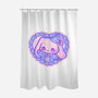 Perrito Blanco Amor-None-Polyester-Shower Curtain-Panchi Art