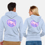 Perrito Blanco Amor-Unisex-Zip-Up-Sweatshirt-Panchi Art