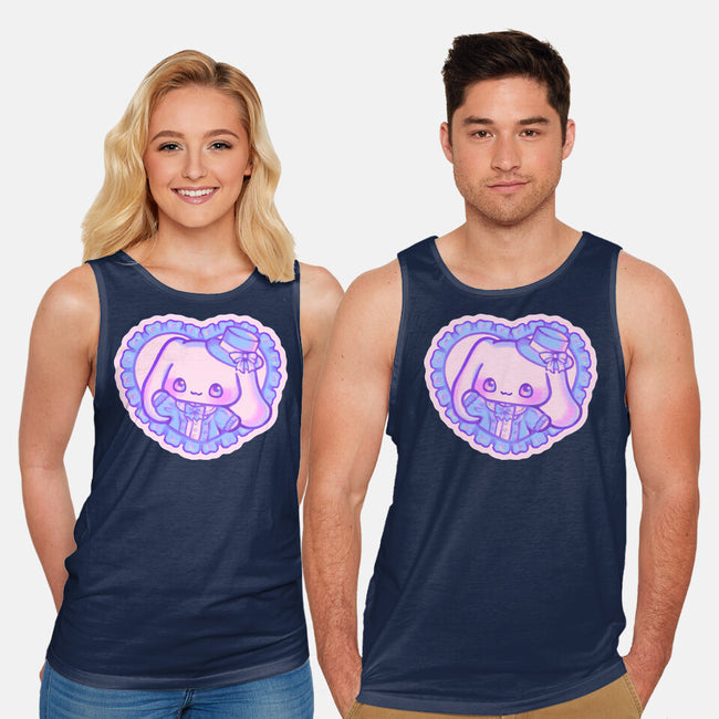 Perrito Blanco Amor-Unisex-Basic-Tank-Panchi Art