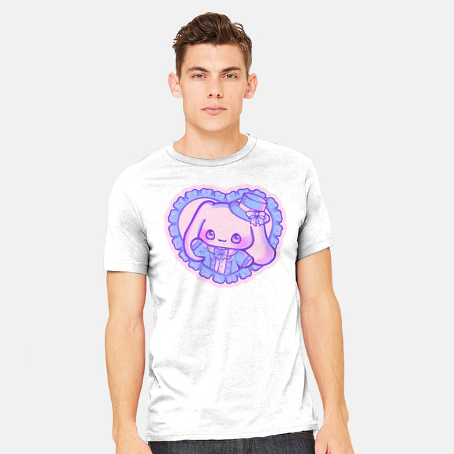 Perrito Blanco Amor-Mens-Heavyweight-Tee-Panchi Art