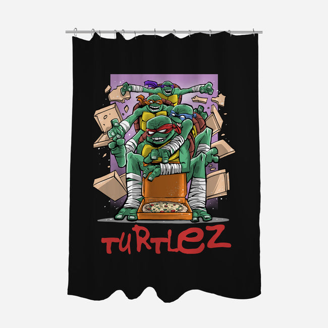 Turtlez-None-Polyester-Shower Curtain-zascanauta