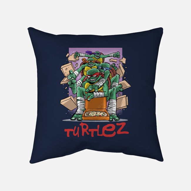 Turtlez-None-Removable Cover w Insert-Throw Pillow-zascanauta