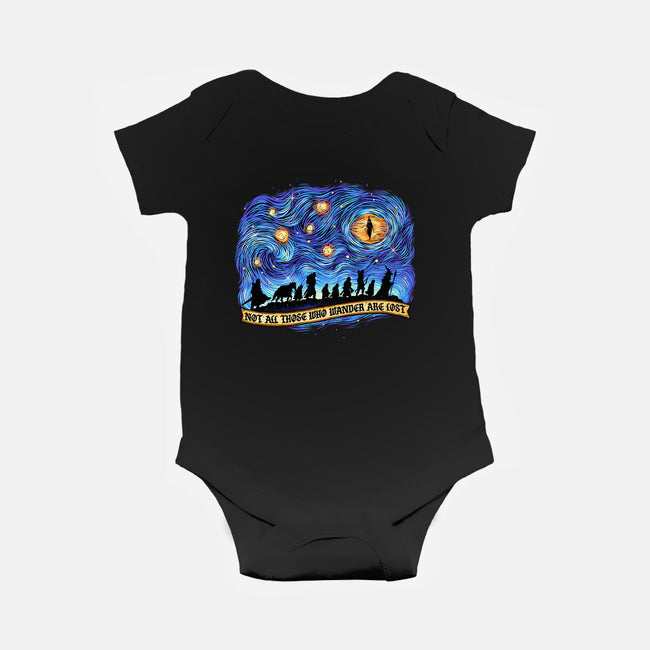 The Band Of Wanderers-Baby-Basic-Onesie-glitchygorilla