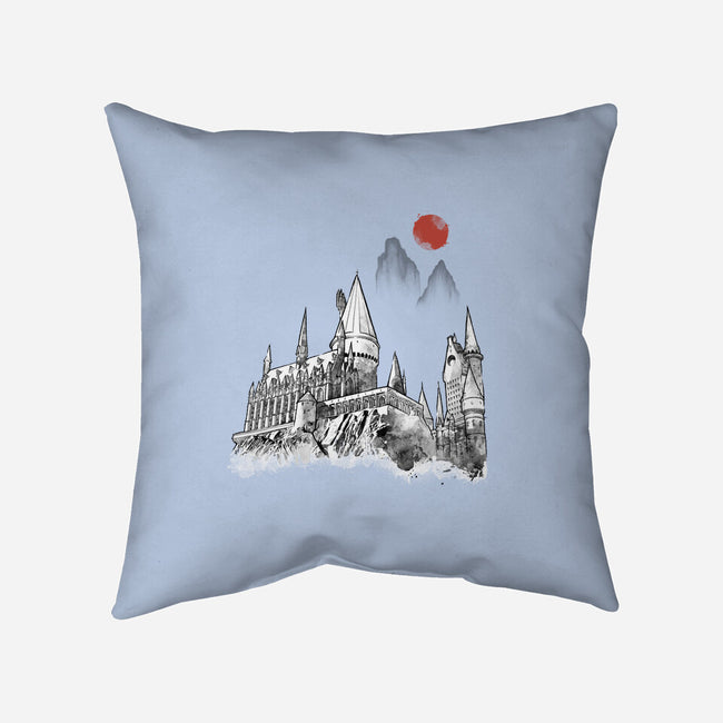 Wizard Home Sumi-e-None-Removable Cover w Insert-Throw Pillow-Astrobot Invention