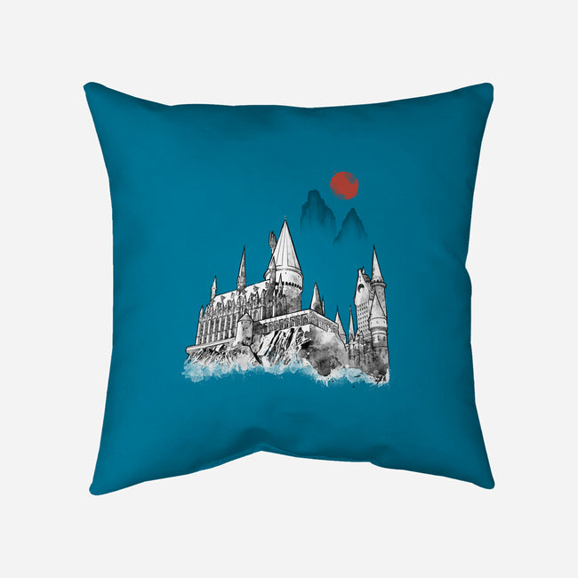 Wizard Home Sumi-e-None-Removable Cover w Insert-Throw Pillow-Astrobot Invention