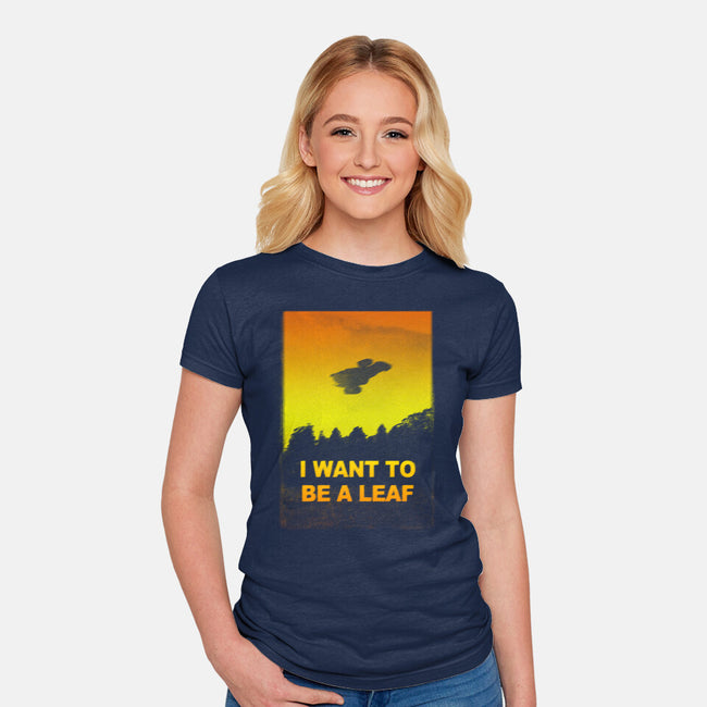 I Want To Be A Leaf-Womens-Fitted-Tee-kharmazero