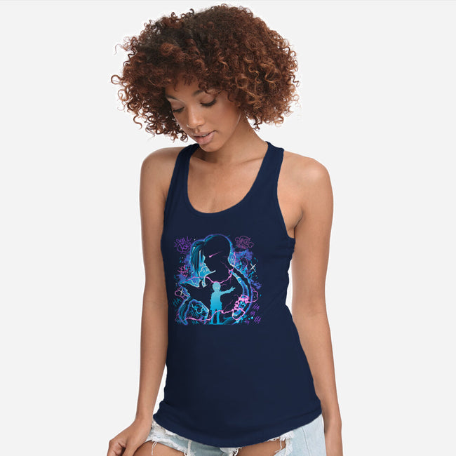 Crazy Girl-Womens-Racerback-Tank-Vallina84