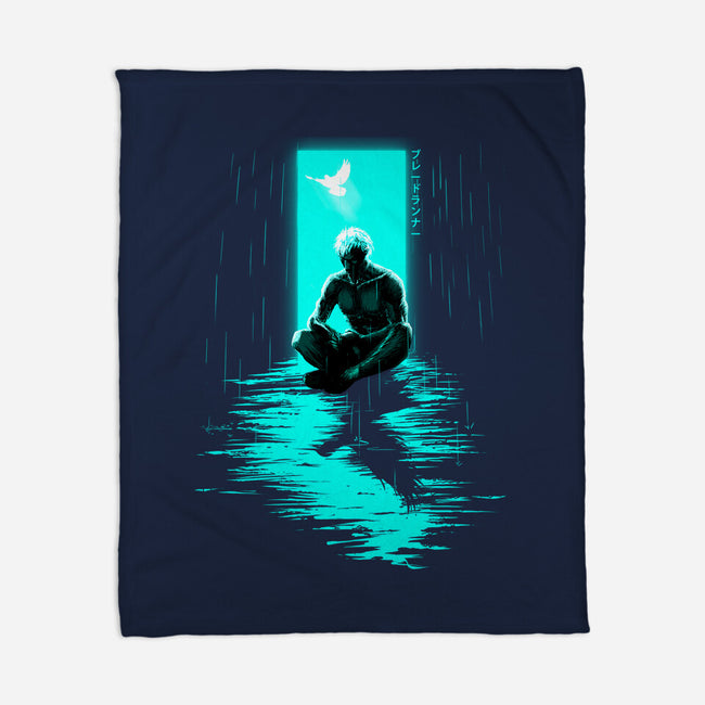 Chasing Shadows In The Rain-None-Fleece-Blanket-Ionfox