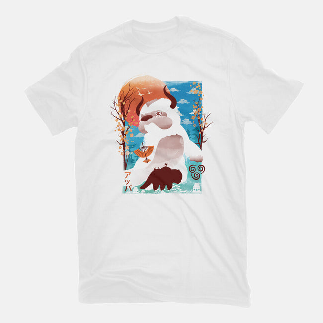 Loyal Sky Bison-Womens-Fitted-Tee-dandingeroz